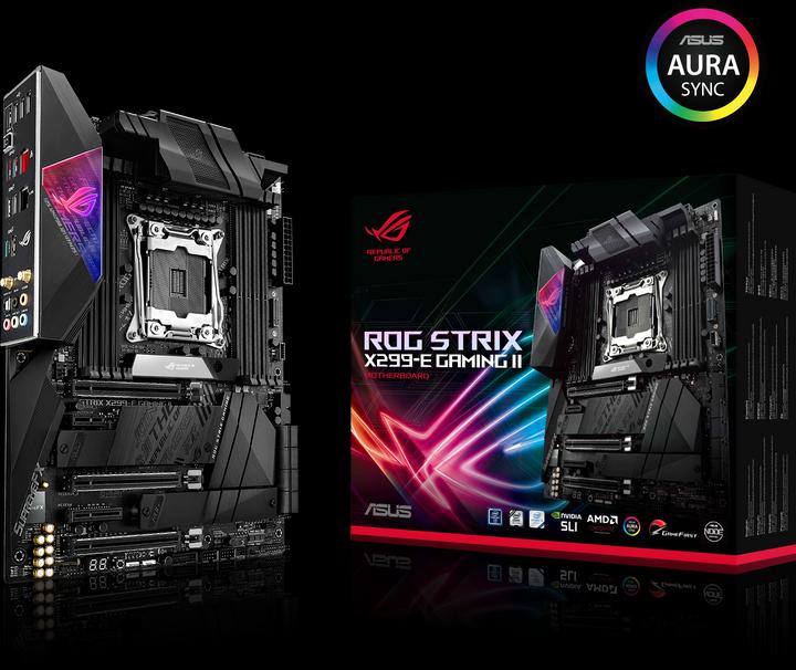 Produktbild ASUS ROG Strix X299-E Gaming II (LGA 2066, Intel X299 Express, ATX)