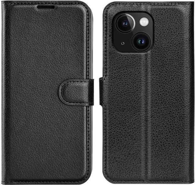 Actual product image MU Classic Litchi Leather Bookcover Series (Apple iPhone 15)