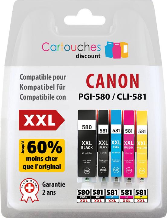 Produktbild Cartouches Discount PGI-580 und CLI-581 Pack (M, C, Y, BK)