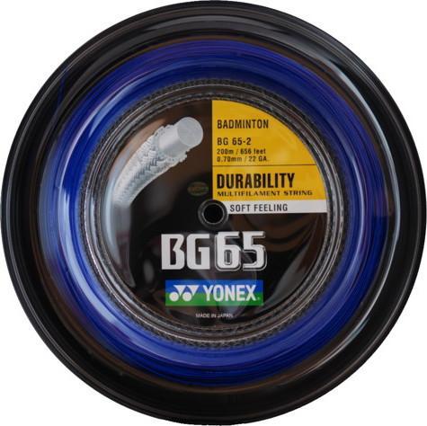 Actual product image Yonex BG-65 / 200m roll, black, 0.70mm