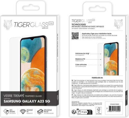 Produktbild Tiger Glas-Folie Kratzfest (1 Stück, Samsung Galaxy A23 5G)