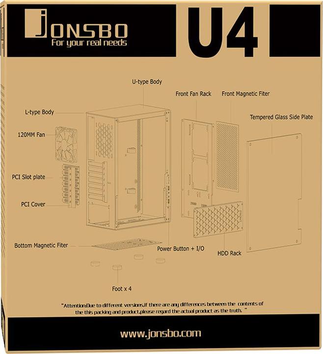 Image du produit Jonsbo U4 (ATX, mATX, Mini-ITX)