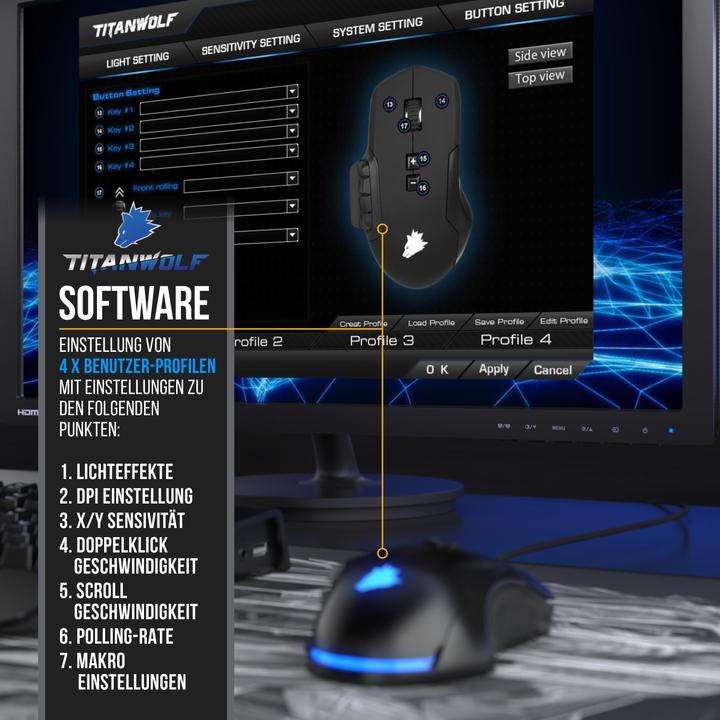 Image du produit Titanwolf Pro Bundle (DE, Filaire)
