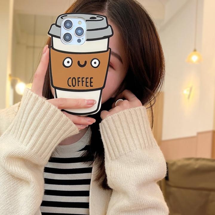 Image du produit Ueli Express Drôle d'étui en silicone pour tasse à café 3D (Apple iPhone 15 Pro)