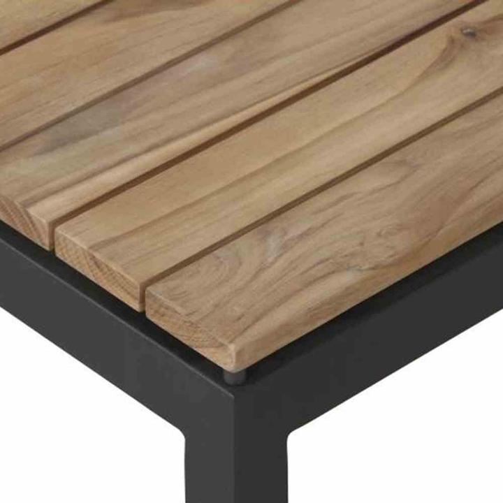 Produktbild Siena Garden Lounge Tisch Alvida Teak 74x74x30 cm anthrazit (73.50 cm)
