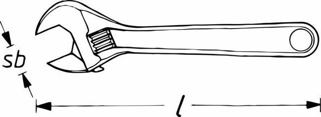 Actual product image HAZET Open-end wrench ∙ adjustable 279-8 ∙ Outside hexagon profile (23 mm)