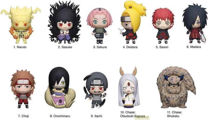 Image du produit Monogram Int. Pendentifs de poche Naruto 3D en PVC Série 6 Display (24)