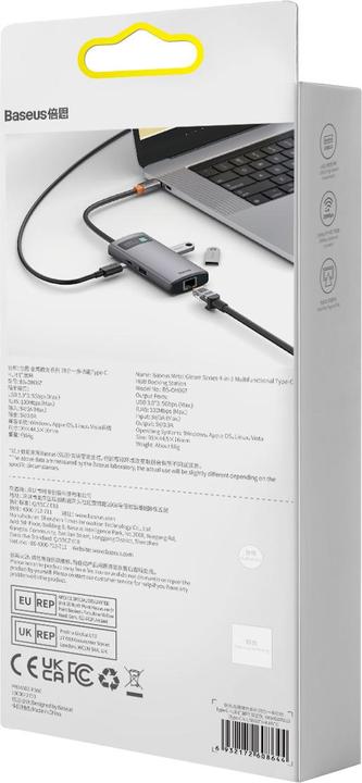 Actual product image Baseus WKWG070113 (USB-C, 4 Ports)