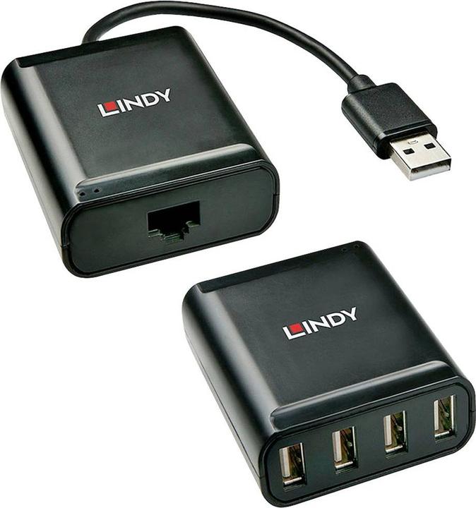Produktbild Lindy USB 2.0 Cat.5 Extender 60m 4 Ports (USB-A, 4 Ports)