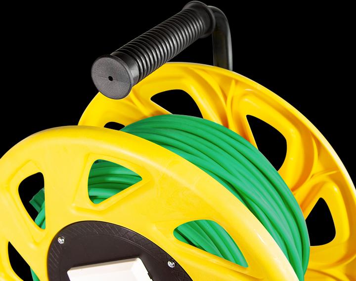 Produktbild LogiLink Mobile Kabeltrommel Cat.7 S/FTP, PUR, 60 m (S/FTP, CAT7, 60 m)