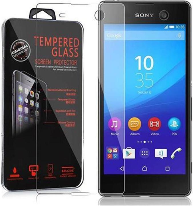 Actual product image Cadorabo Display protection glass (1 Piece, Sony Xperia M5)