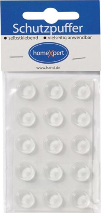 Hansi-Siebert Schutzpuffer Clear 14 mm Kunststoff transparent Koni selbstklebend (Anschlagdämpfer, 15 Stück)
