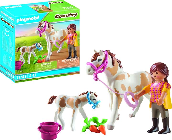 Image du produit Playmobil 71243 Cheval et poulain (71243, Playmobil Country)