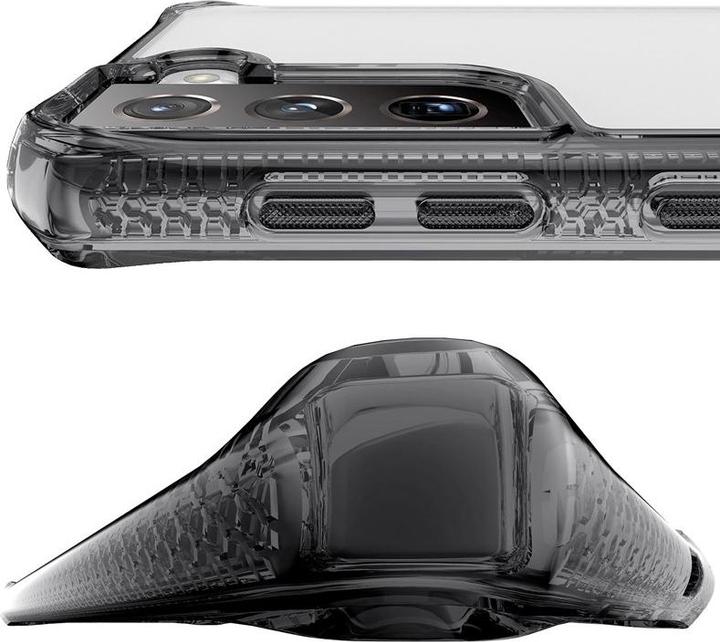 Produktbild Itskins Drop-Protection Cover HYBRID CLEAR black and transparent (Samsung Galaxy S21+)