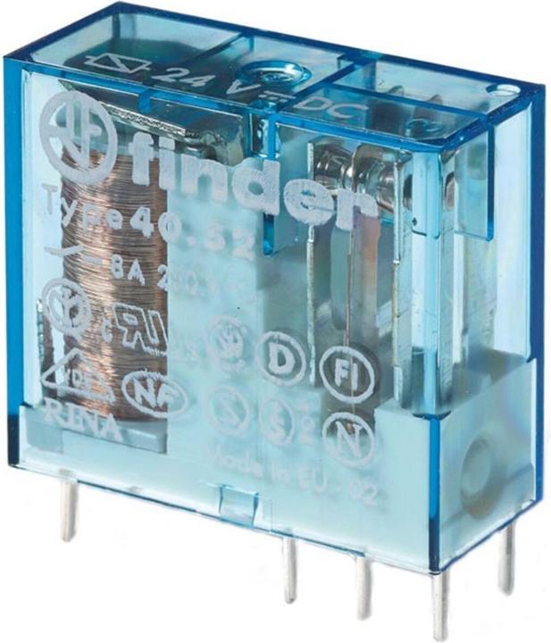Finder 40.52.9.024.5000 Printrelais 24 V/DC 8 A 2 Wechsler 1 St. (4,0529E+11)