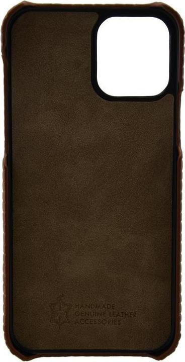 Immagine prodotto Mike Galeli Copertina rigida in vera pelle Gino mandorla (Apple iPhone 12 Pro Max)