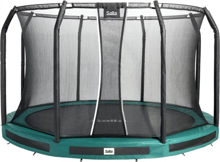 Produktbild Salta Premium Ground - inground trampoline met veiligheidsnet - 366 cm - Groen (366 cm)