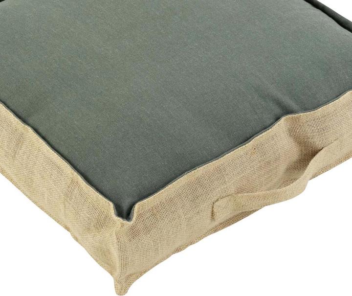 Immagine prodotto Natura Punto Cuscino da terra in cotone e iuta (45 x 45 x 10 cm)