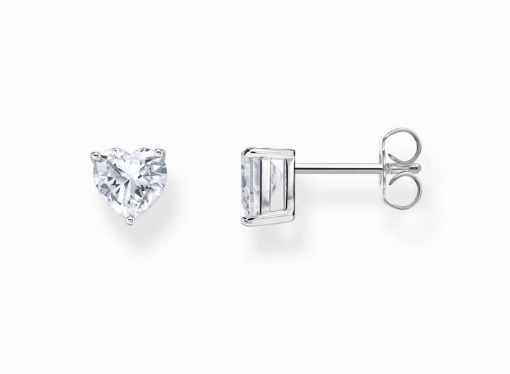 Immagine prodotto Thomas Sabo Orecchini con pietra bianca a forma di cuore (Argento 925)