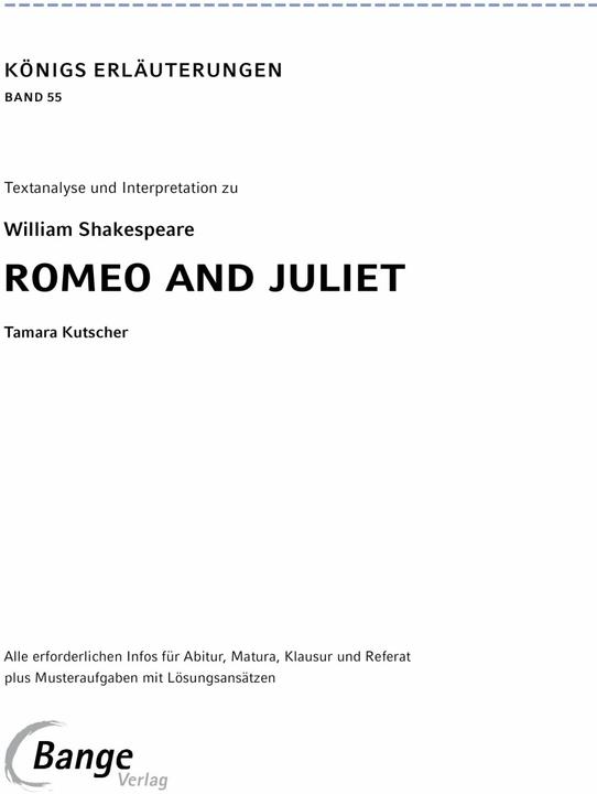 Immagine prodotto Romeo and Juliet (Romeo und Julia) von William Shakespeare (Tedesco, William Shakespeare, Tamara cocchiere, 2023)