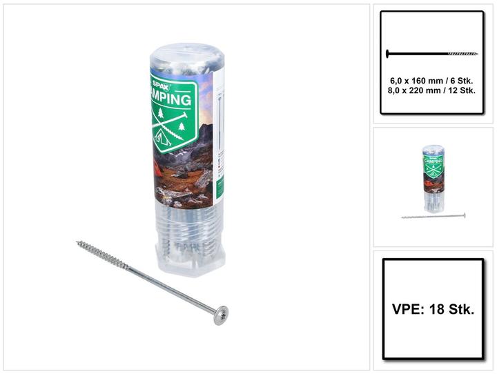 Actual product image Spax Camping complete set