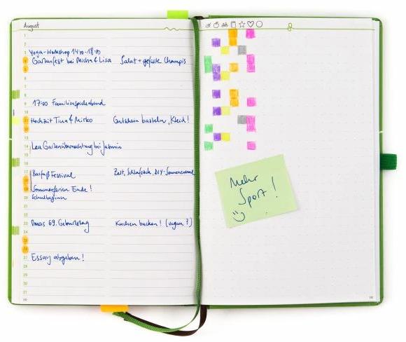 Actual product image Grüner Faden - annual planner, life planner, guidebook - sustainable ideas for the whole year (A5, German)