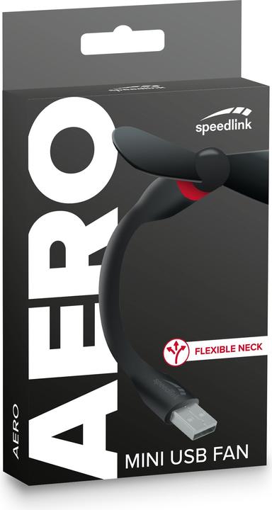 Image du produit Speedlink Ventilateur USB Mini Aero, noir/rouge (SL-600500-BKRD) (USB)