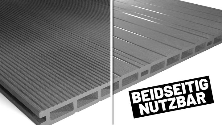 Produktbild ® 6m² Hellgrau WPC Terrassendielen Komplettset