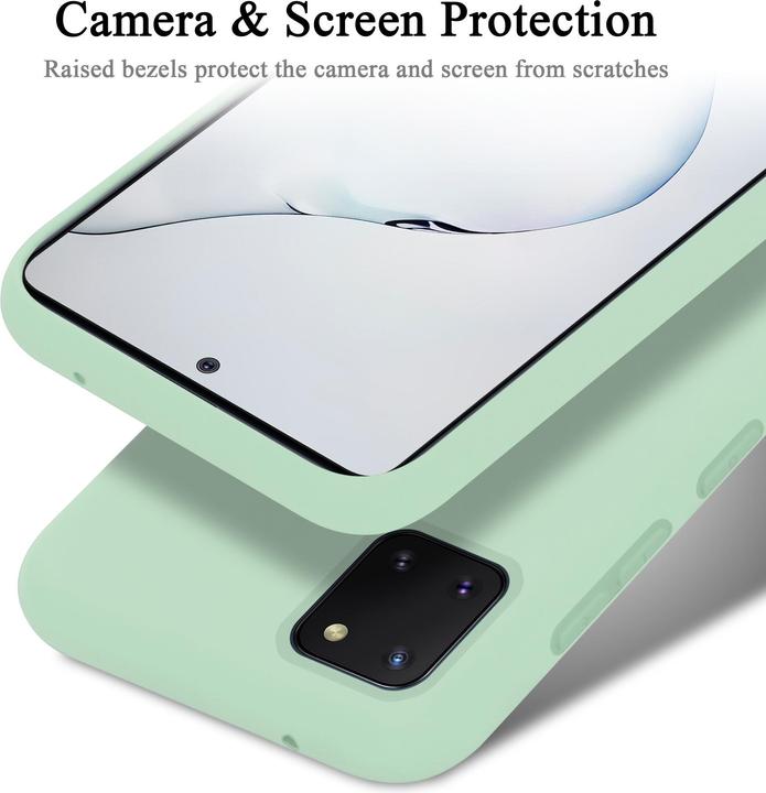 Actual product image Cadorabo TPU Liquid Silicone Case Cover (Samsung Galaxy A81)