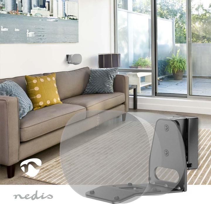Image du produit Nedis Support de haut-parleur - Compatible avec : Sonos Era300 - mural - 5 kg - pivotant/basculant - (1 pièce, Installation murale, Inclinable, Rotatif)