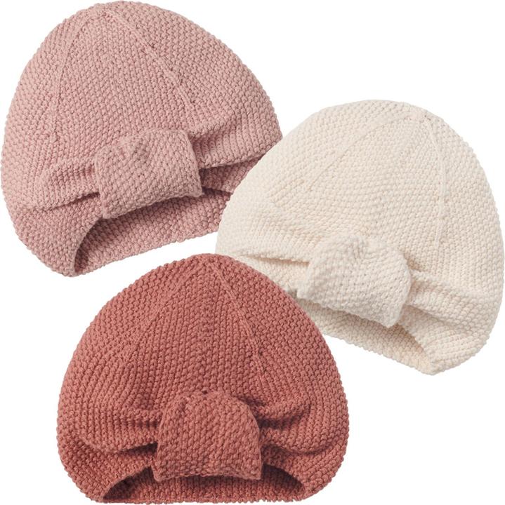 Image du produit nordic coast company Lot de 2 turbans pour bébé Nature & Cuivre