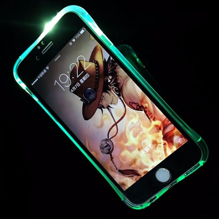 Produktbild König Design Handy Hülle LED Licht bei Anruf für Handy Samsung Galaxy S6 Edge Blau Case Neu (Samsung Galaxy S6 Edge)