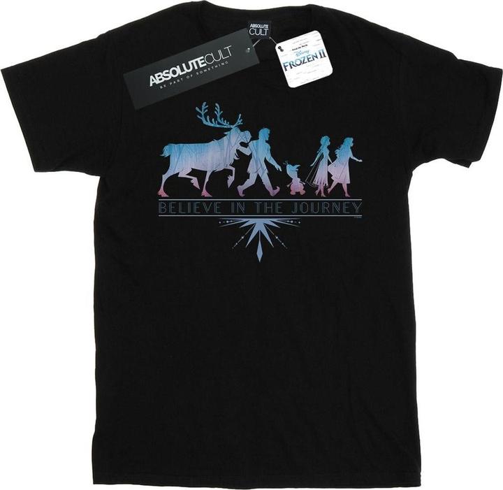 Immagine prodotto Disney Frozen 2 Believe In The Journey Silhouette Maglietta Ampia Donna (4XL)