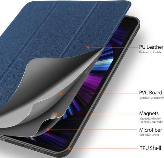 Actual product image Dux Ducis Domo Tri-fold Smart Case (IPad Pro 11, iPad Pro 11 2021 (3rd Gen))