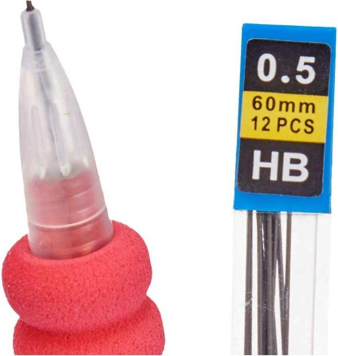 Immagine prodotto Pincello Punte per matite meccaniche da 0,5 mm blu rosso verde (12 pezzi) (0.50 mm, 12 x)