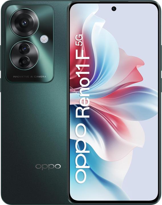 Actual product image OPPO Reno 11 F (256 GB, Palm Green, 6.70", Hybrid Dual SIM, 64 Mpx, 5G)