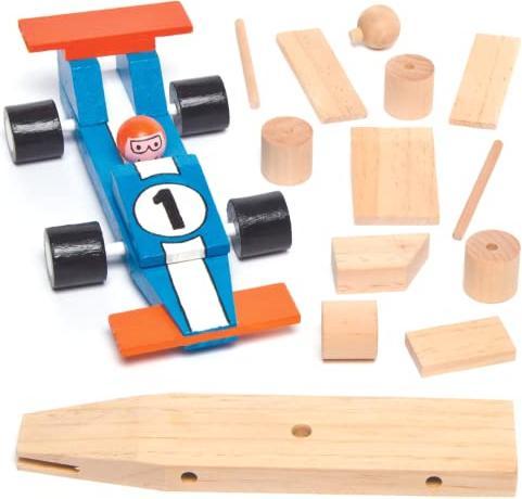 Produktbild Activity Board Rennauto-Bastelsets aus Holz für Kinder zum Basteln und Dekorieren