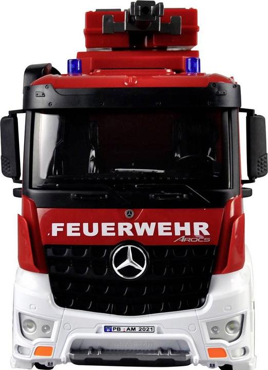 Produktbild Amewi Mercedes Benz Feuerwehr Löschfahrzeug Elektro Brushed LKW 2WD 1:18 RTR (RTR Ready-to-Run)