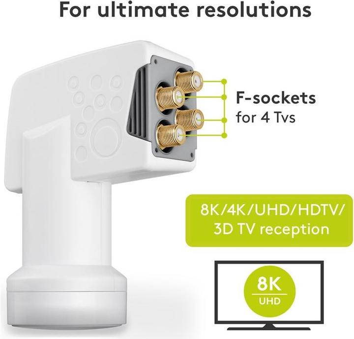 Image du produit Goobay Quad universel (Quad LNB, 40mm)