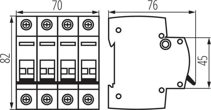 Immagine prodotto Kanlux Sezionatore modulare 63A 4P KMI-4/63A 27250