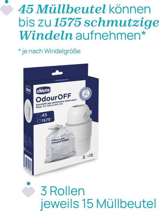 Produktbild Chicco Odour Off (3 x)