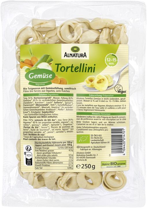 Produktbild Alnatura Bio Tortellini Gemüse (250 g)