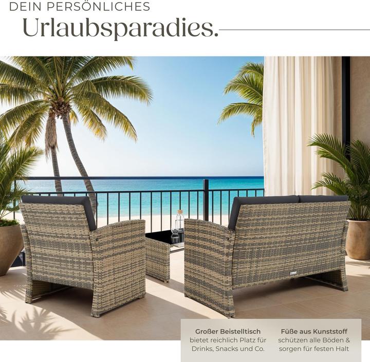 Immagine prodotto tectake Salottino in rattan Lucca