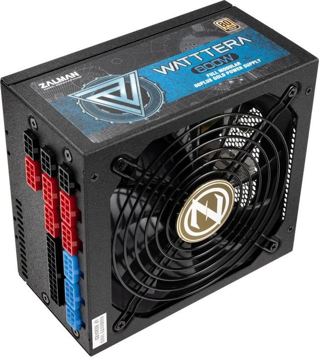 Image du produit Zalman ZM800-EBTII WATTTERA, 800 Watt 80 PLUS GOLD PSU, EU, Full Modular, Active PFC wi (800 W)