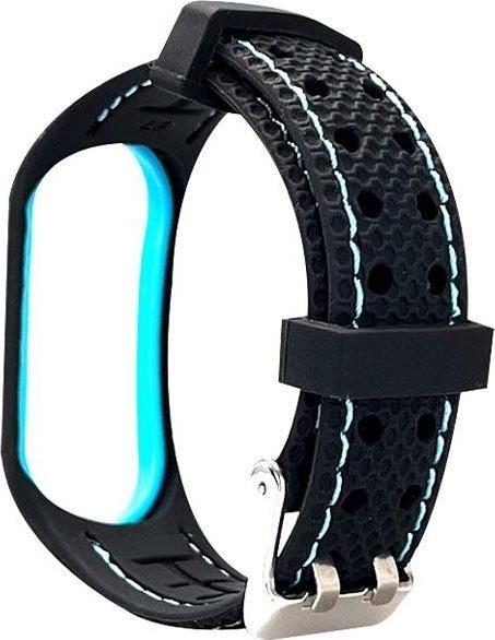 Produktbild Beline pasek Sport Mi Band 7 czarno-niebieski black/blue