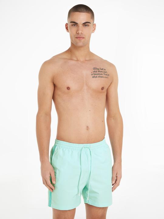 Image du produit Calvin Klein Medium Drawstring Heren Zwembroek - Blue Tint - Maat L (L)