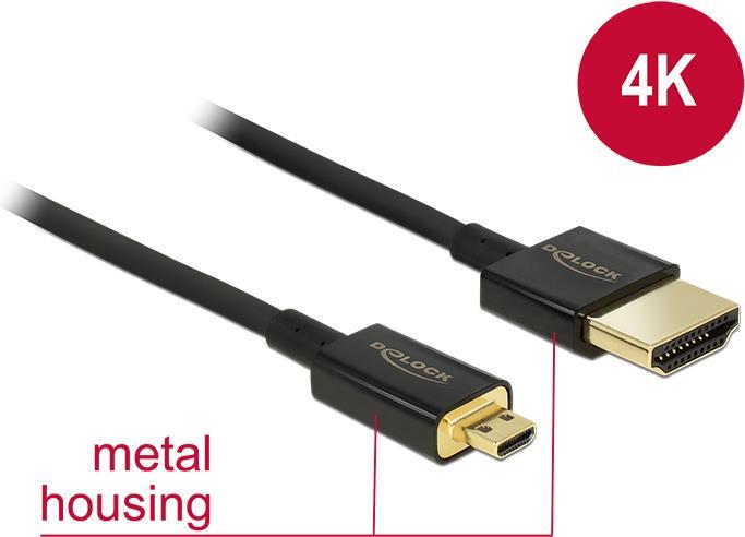Immagine prodotto Delock HDMI (tipo A) - micro HDMI (tipo D) (0.15 m, HDMI)