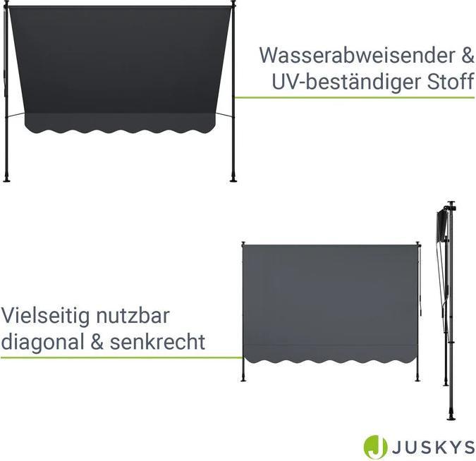 Image du produit Juskys Klemmmarkise Kapstadt (2.50 m)