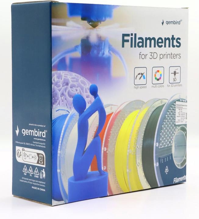 Produktbild Gembird 3DP-ABS1.75HY-01-B (ABS, 1.75 mm, 1000 g, Blau)