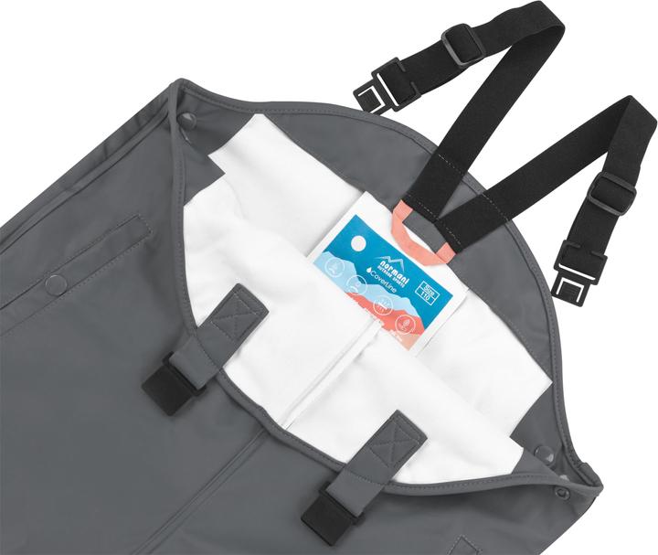 Actual product image Normani Children's rain trousers with braces "Skjolden" - 9251 (86)